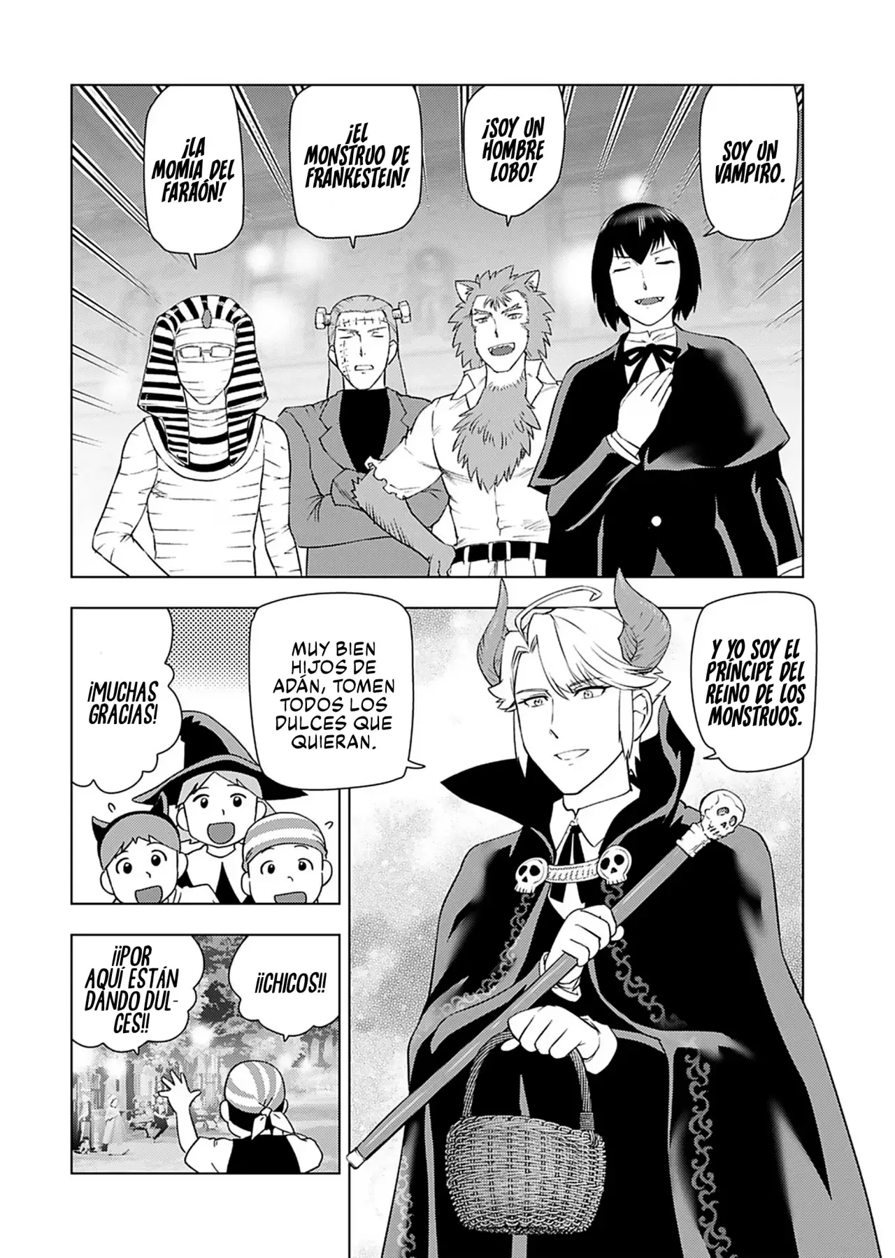 El hombre de mediana edad que reencarnó como la villana Capitulo 39: ¡Halloween! página 4