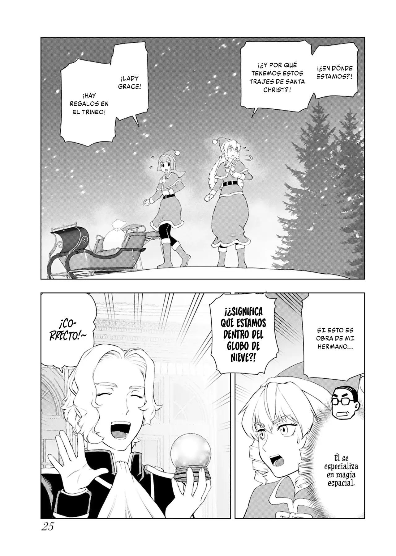 El hombre de mediana edad que reencarnó como la villana Capitulo 47: Regalo de Navidad (1° Parte) página 26