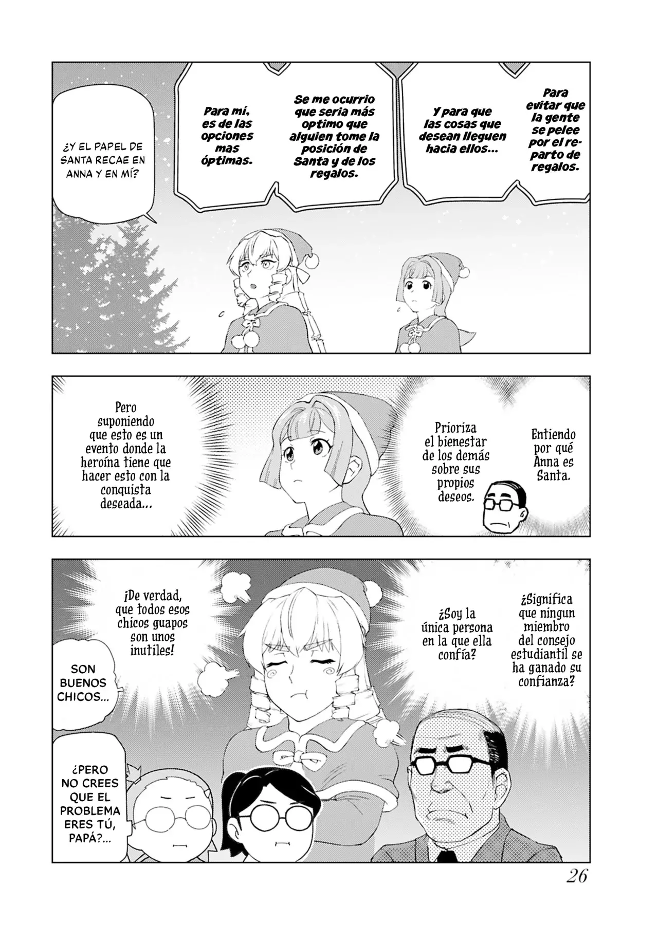 El hombre de mediana edad que reencarnó como la villana Capitulo 47: Regalo de Navidad (1° Parte) página 27