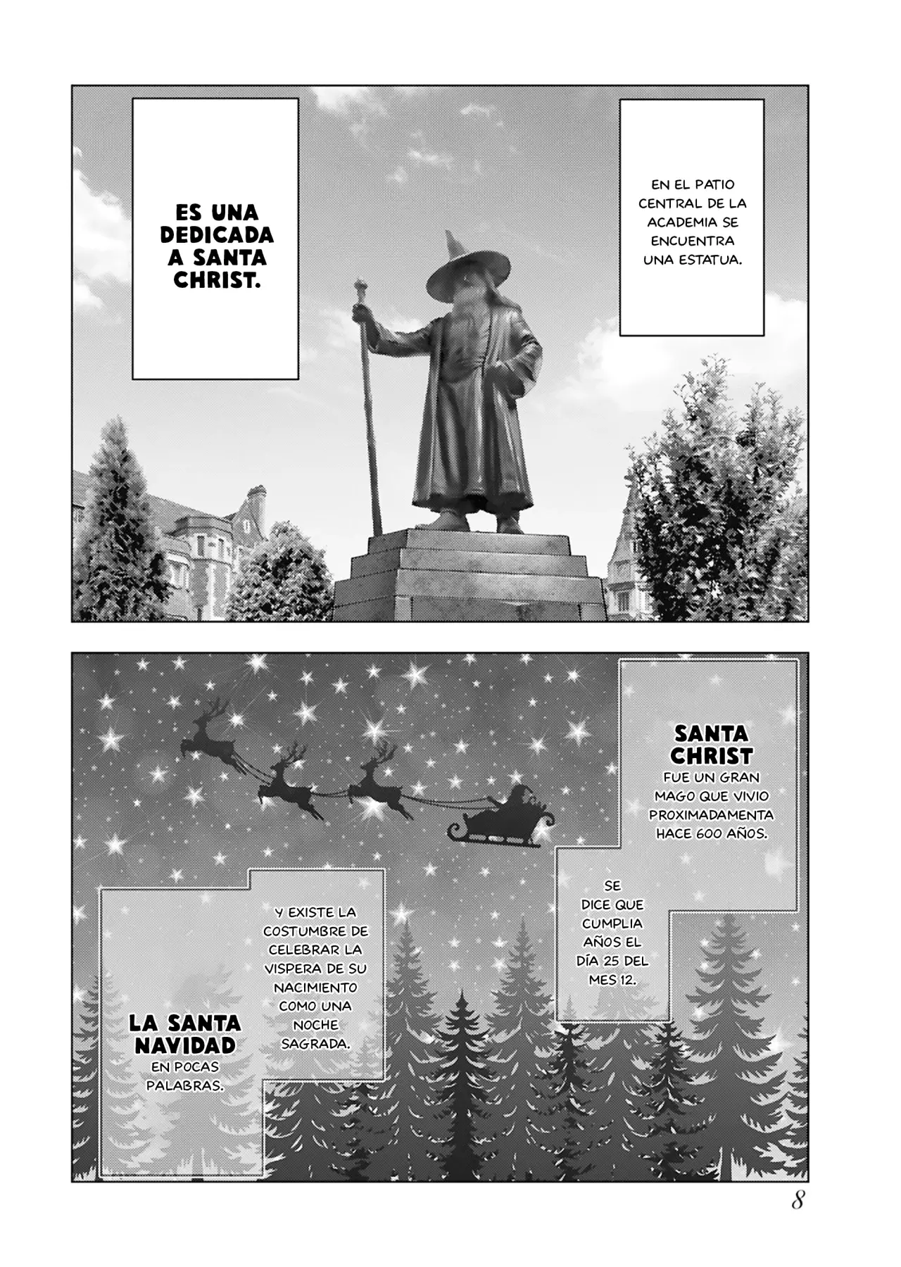 El hombre de mediana edad que reencarnó como la villana Capitulo 47: Regalo de Navidad (1° Parte) página 9