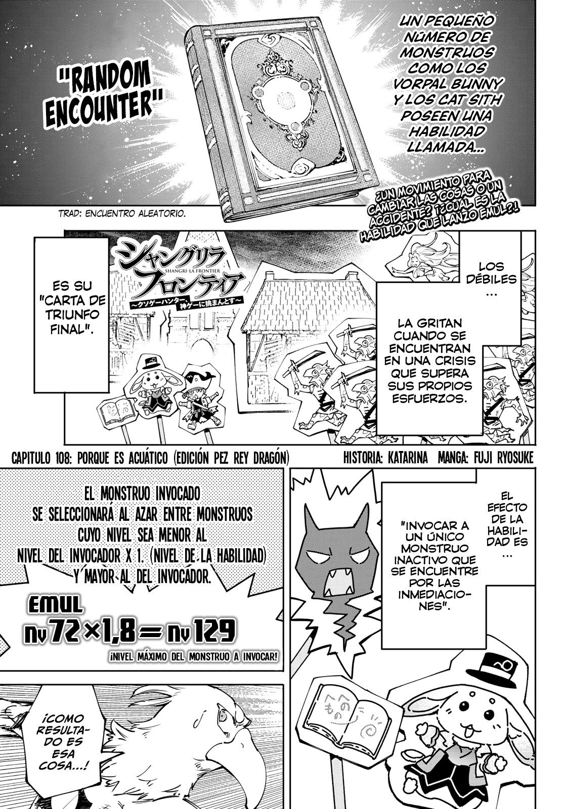 Shangri-La Frontier: Shitty Games Hunter Challenges Godly Game Capitulo 108: Como Es Acuático, Rey Dragón Versión Pez página 2