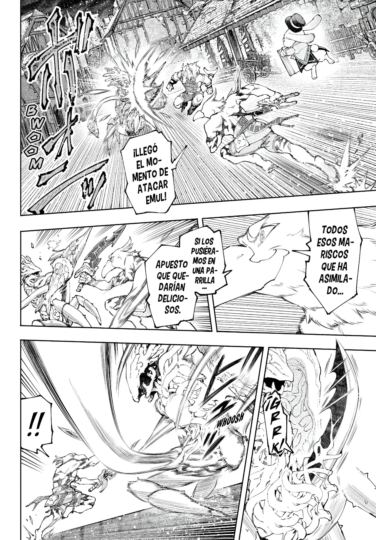 Shangri-La Frontier: Shitty Games Hunter Challenges Godly Game Capitulo 163: Super Robot de Mariscos Asimilador ¡"Kaisen-Oh"! página 8