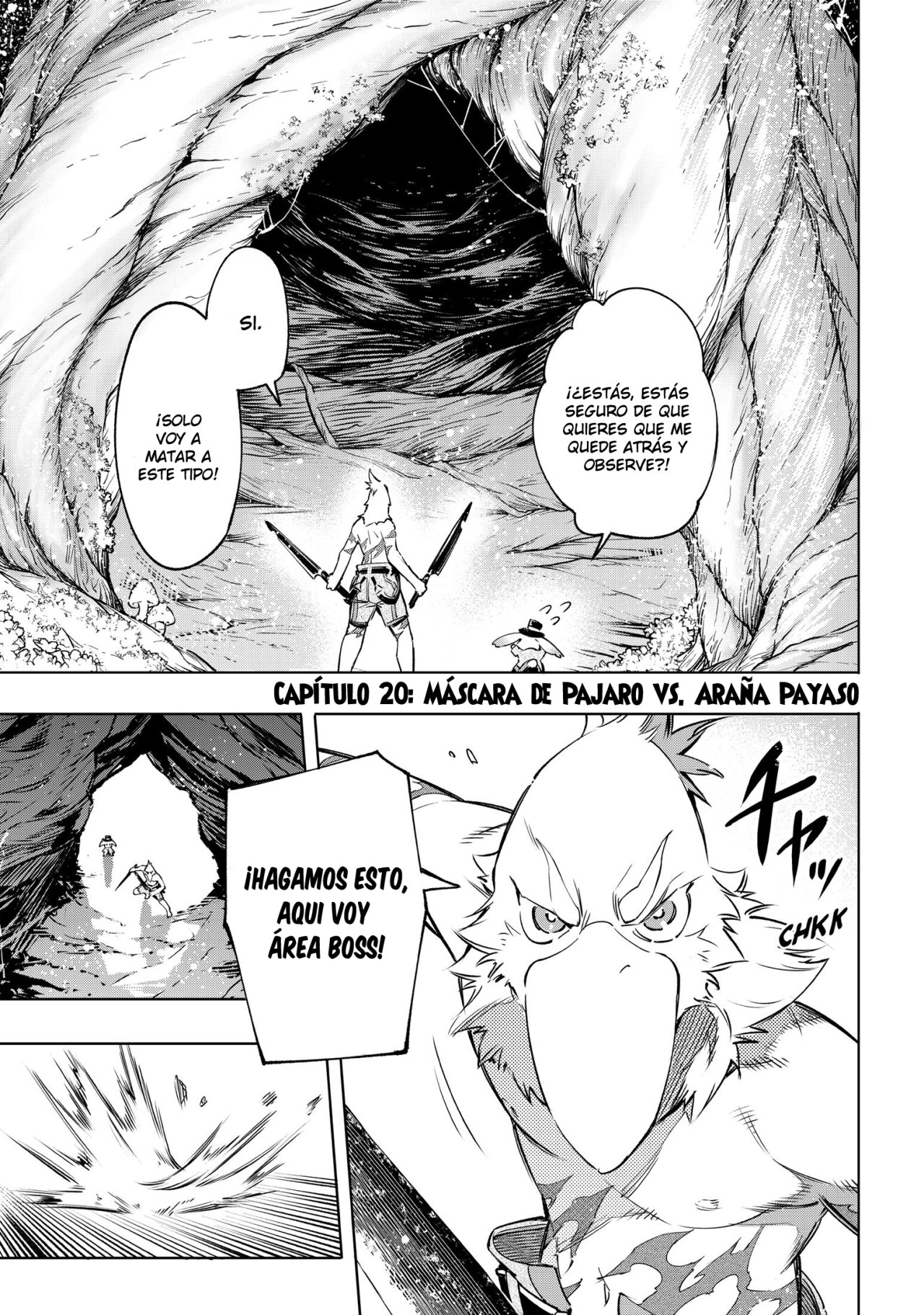 Shangri-La Frontier: Shitty Games Hunter Challenges Godly Game Capitulo 20: Máscara de Pajaro Vs Araña Payaso página 3