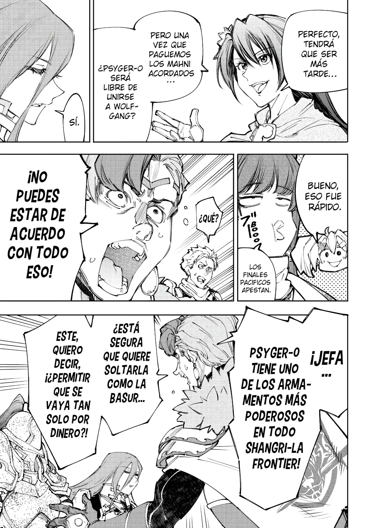 Shangri-La Frontier: Shitty Games Hunter Challenges Godly Game Capitulo 232: ¡La Guerra Entre Lobos Confirmada! Hablando Con Los Puños Para Salvar El Día página 14