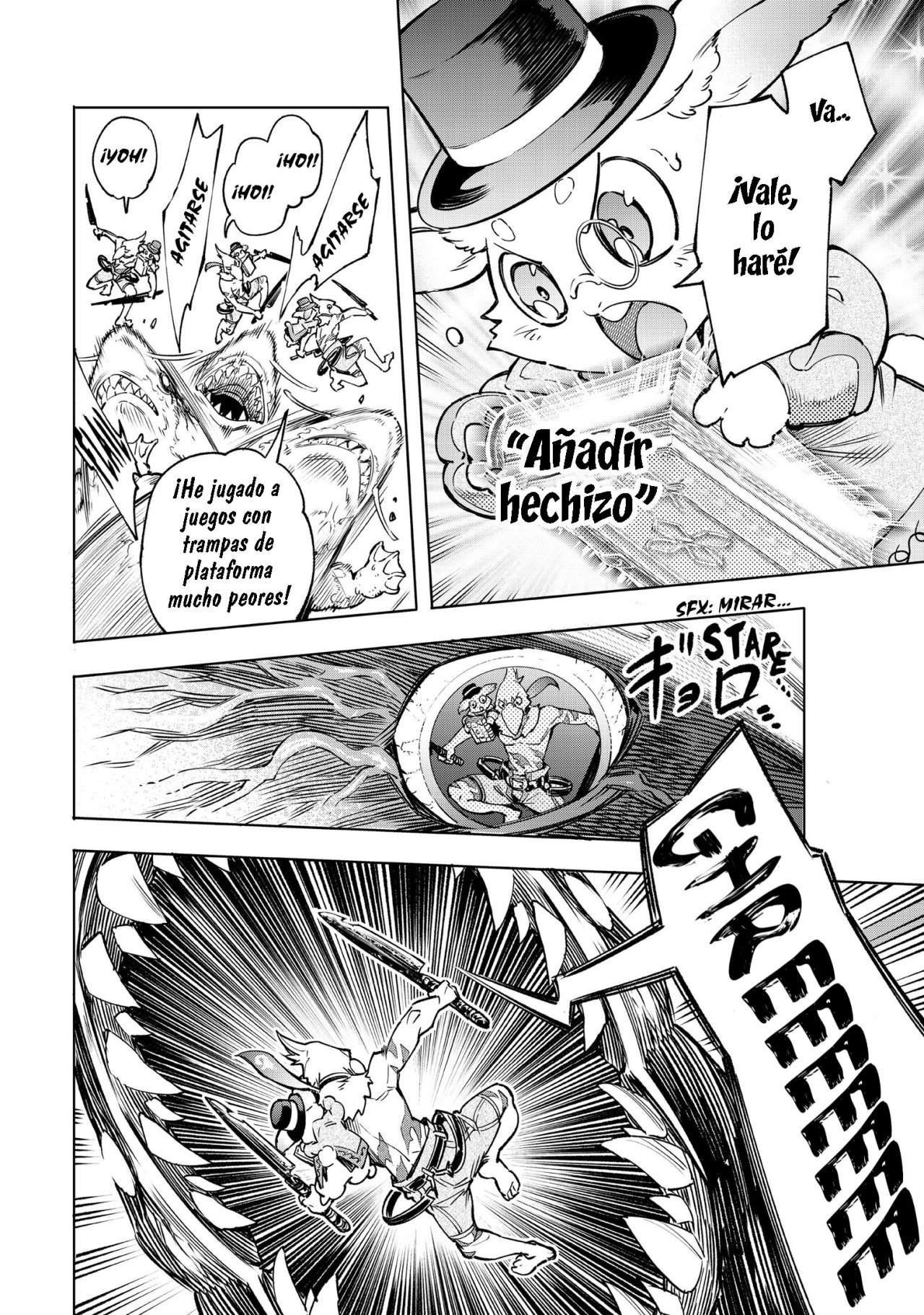 Shangri-La Frontier: Shitty Games Hunter Challenges Godly Game Capitulo 7: Máscara de Pajaro y Conejo Vs Tiburón-Topo página 14