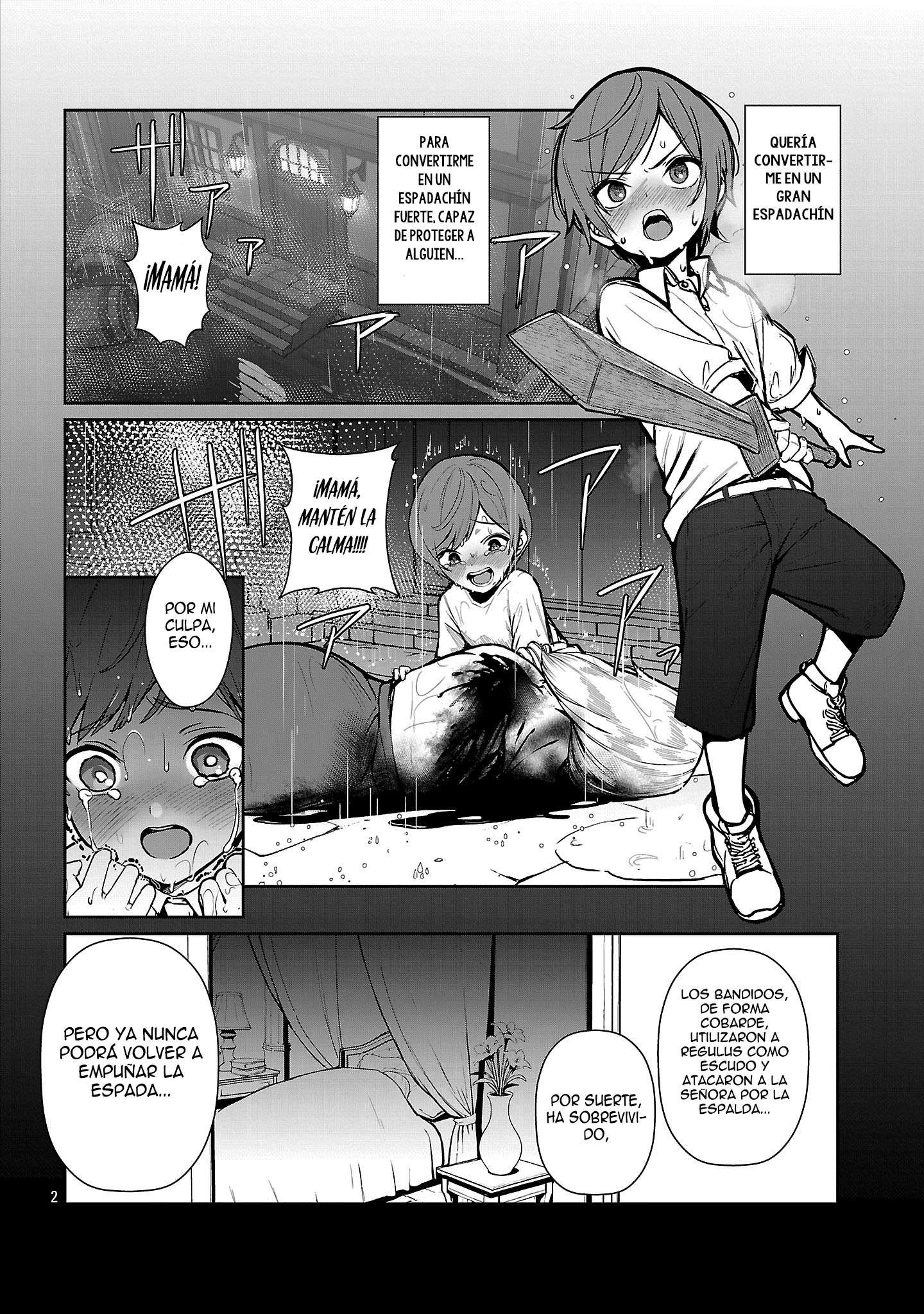 Mi papá es el 【Santo de la Espada】, mi mamá es la 【Diosa de la Espada】, y yo soy el 【Maestro de la espada del Pene】 Capitulo 1.1 página 13