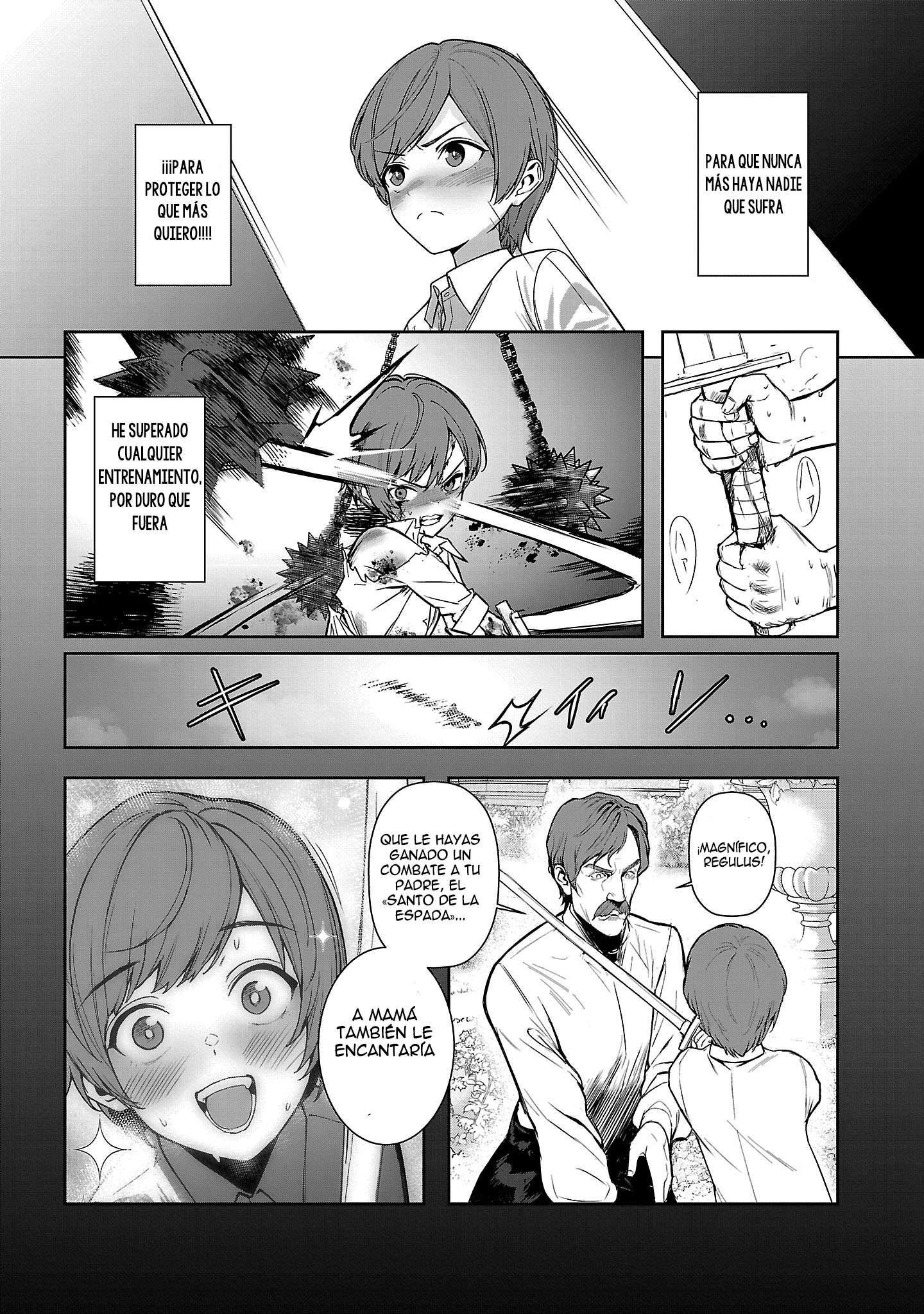 Mi papá es el 【Santo de la Espada】, mi mamá es la 【Diosa de la Espada】, y yo soy el 【Maestro de la espada del Pene】 Capitulo 1.1 página 15