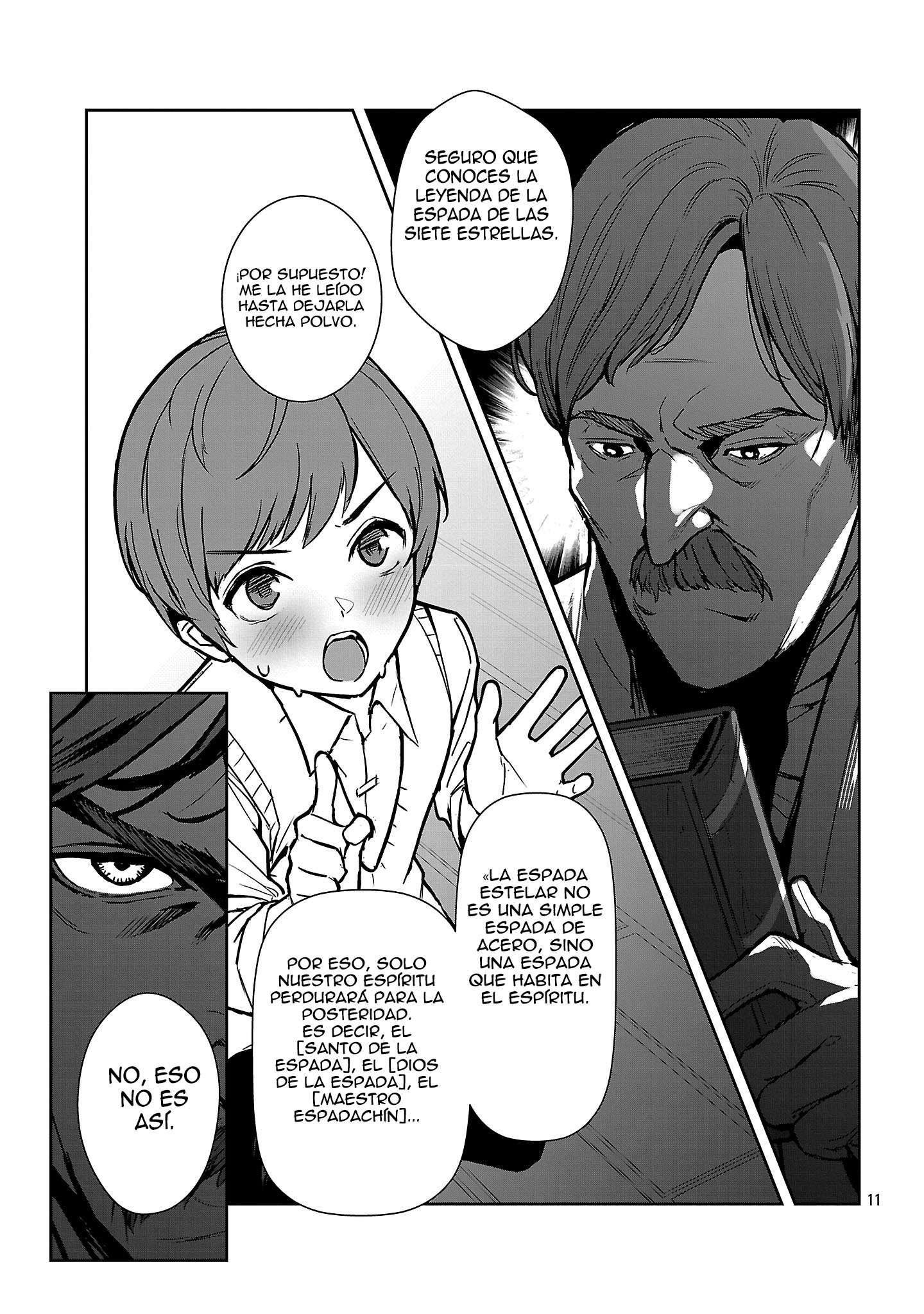 Mi papá es el 【Santo de la Espada】, mi mamá es la 【Diosa de la Espada】, y yo soy el 【Maestro de la espada del Pene】 Capitulo 1.2 página 8