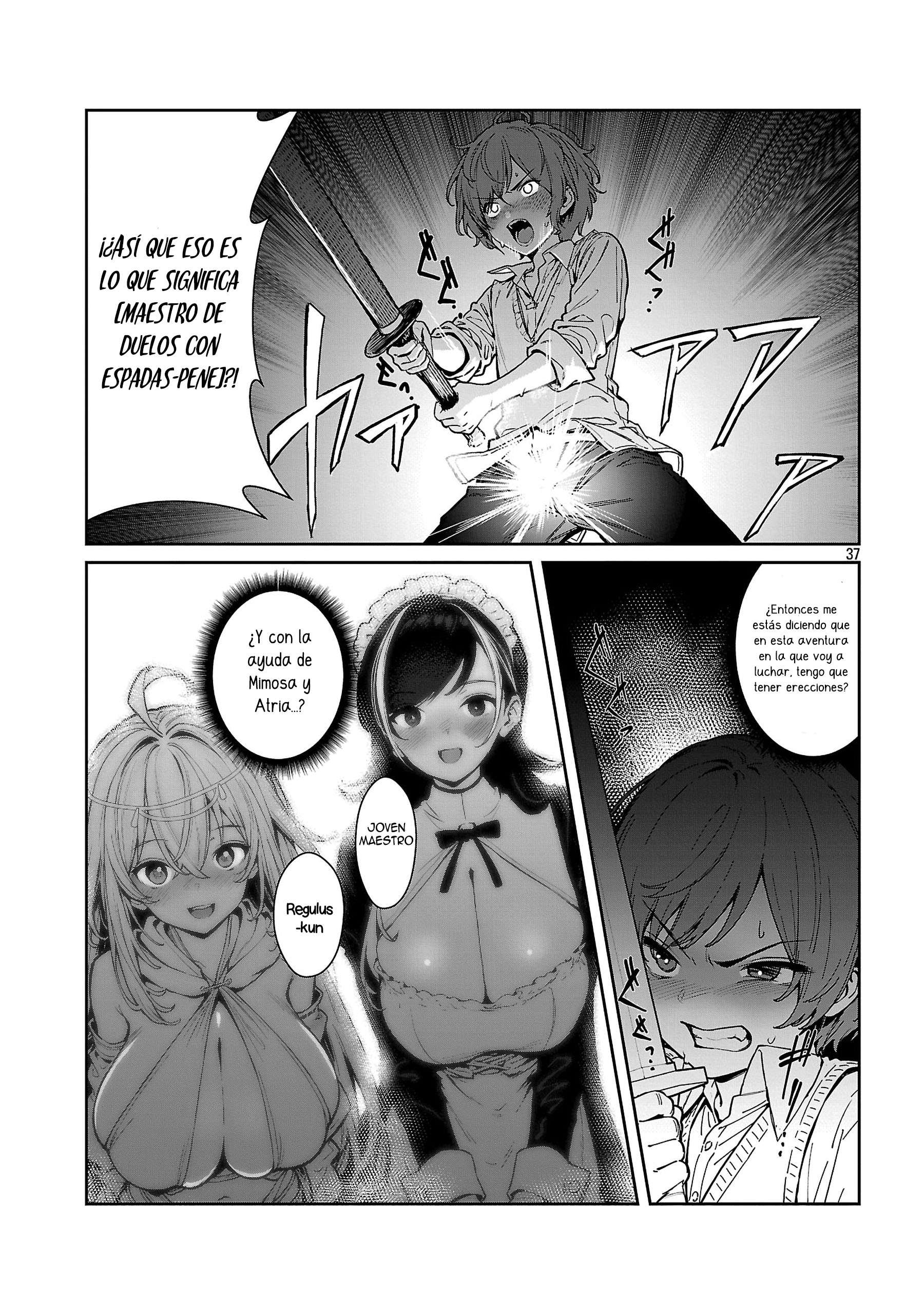 Mi papá es el 【Santo de la Espada】, mi mamá es la 【Diosa de la Espada】, y yo soy el 【Maestro de la espada del Pene】 Capitulo 1.4 página 11