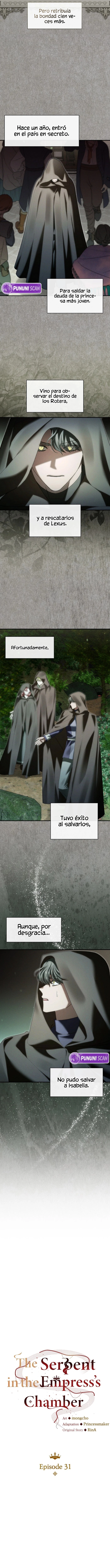 La Emperatriz tiene una serpiente durmiendo en su cuarto Capitulo 31 página 3