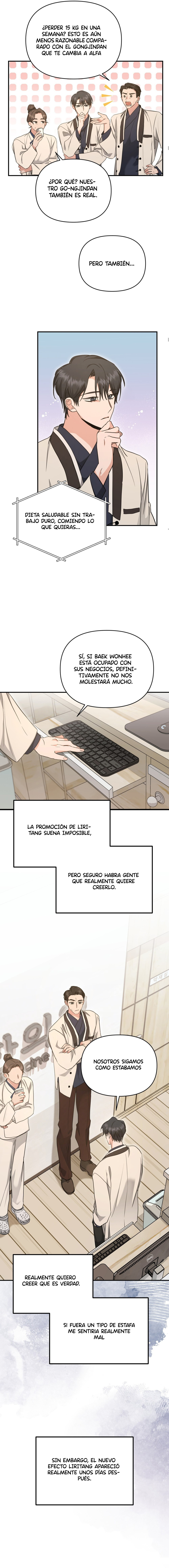 despues de comer Gongjindan, se volvio alfa. Capitulo 18 página 8