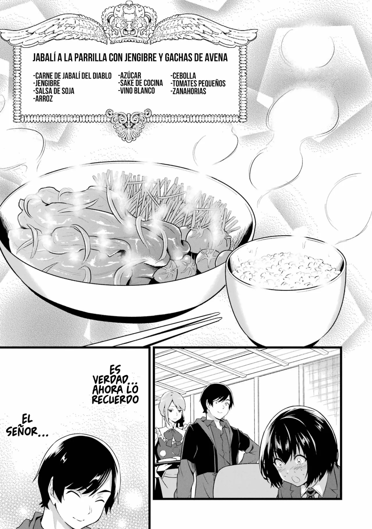 Yuru Fuwa Noka No Moji Bake Skill Capitulo 14: Cerdo al jengibre y la colegiala página 35