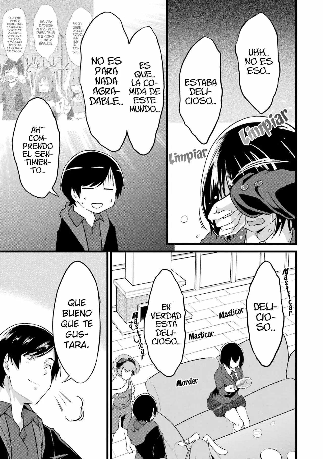 Yuru Fuwa Noka No Moji Bake Skill Capitulo 14: Cerdo al jengibre y la colegiala página 39