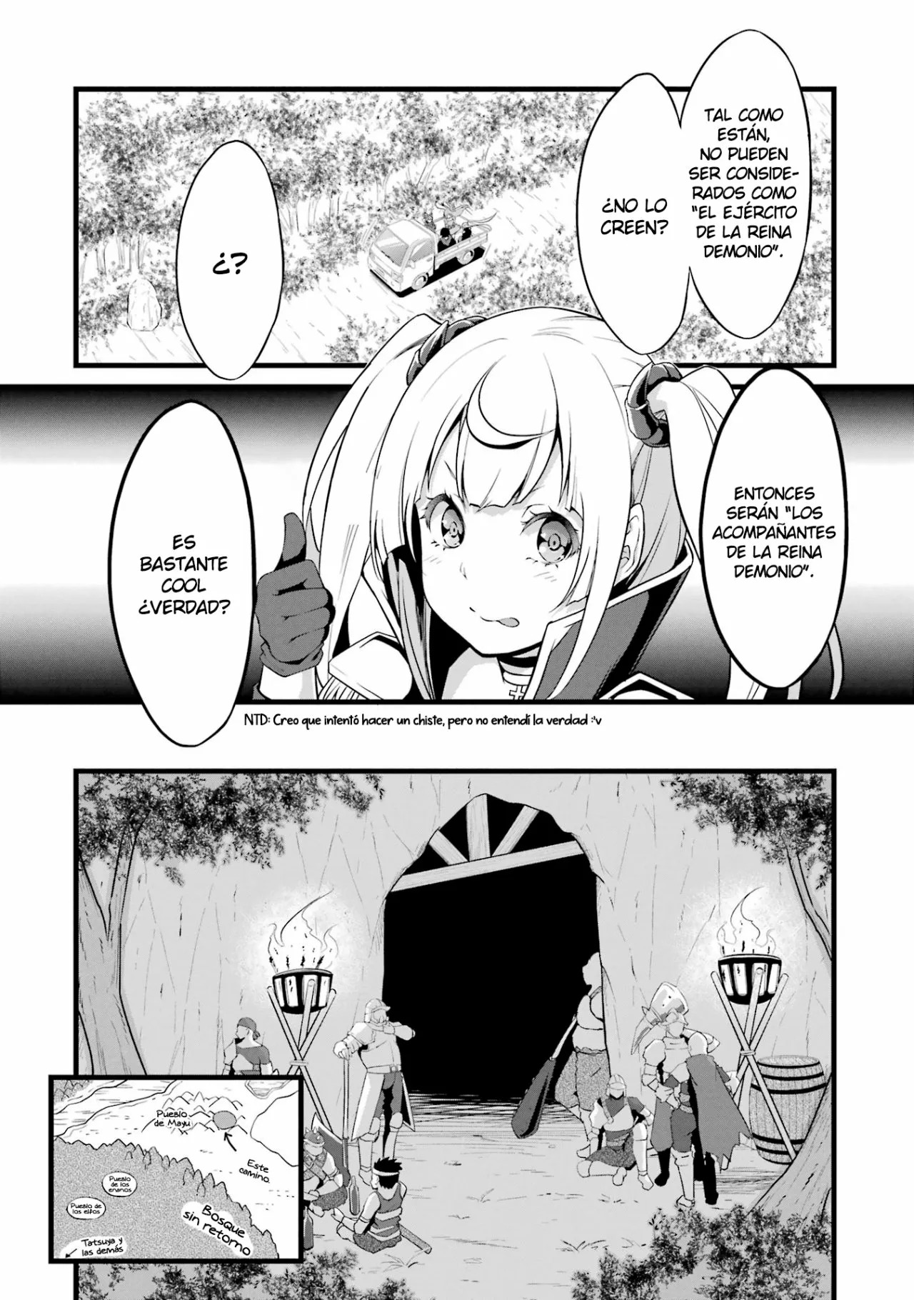 Yuru Fuwa Noka No Moji Bake Skill Capitulo 15: Curry, zanahorias y exterminio de bandidos página 14