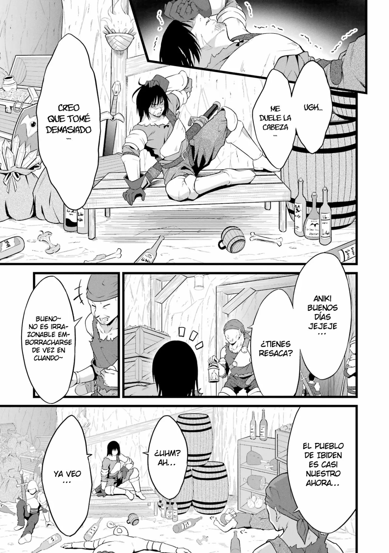 Yuru Fuwa Noka No Moji Bake Skill Capitulo 15: Curry, zanahorias y exterminio de bandidos página 15