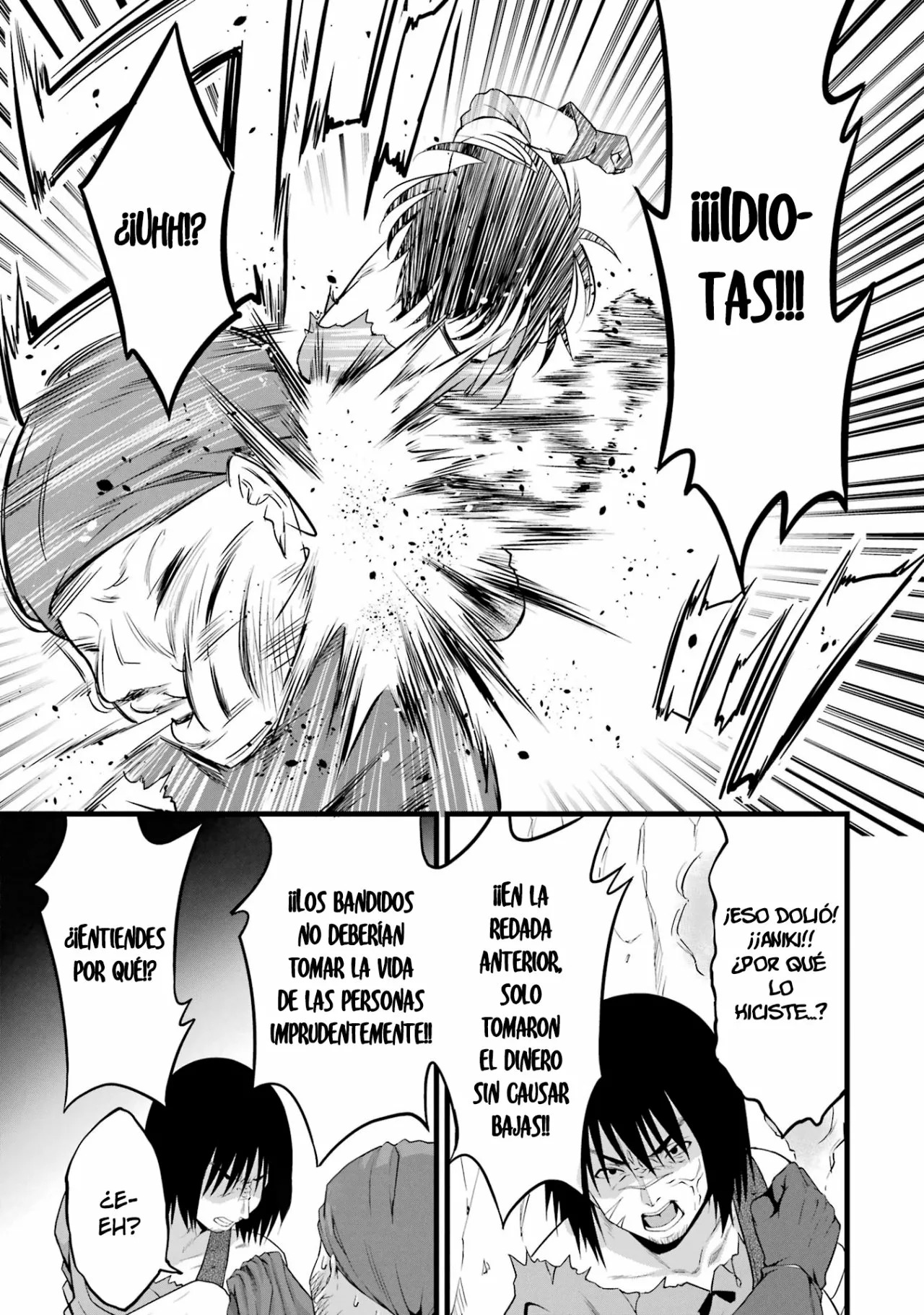 Yuru Fuwa Noka No Moji Bake Skill Capitulo 15: Curry, zanahorias y exterminio de bandidos página 17