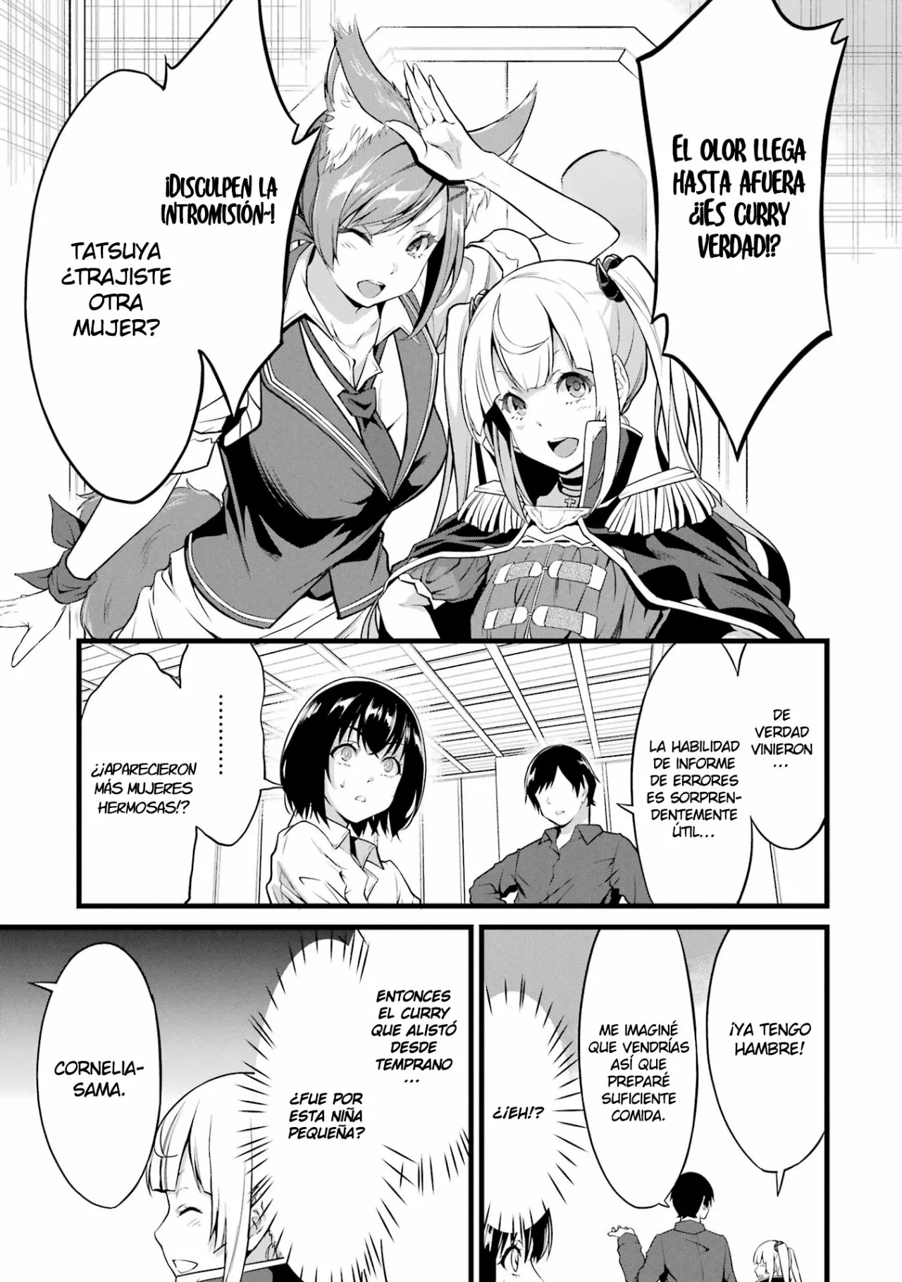 Yuru Fuwa Noka No Moji Bake Skill Capitulo 15: Curry, zanahorias y exterminio de bandidos página 5