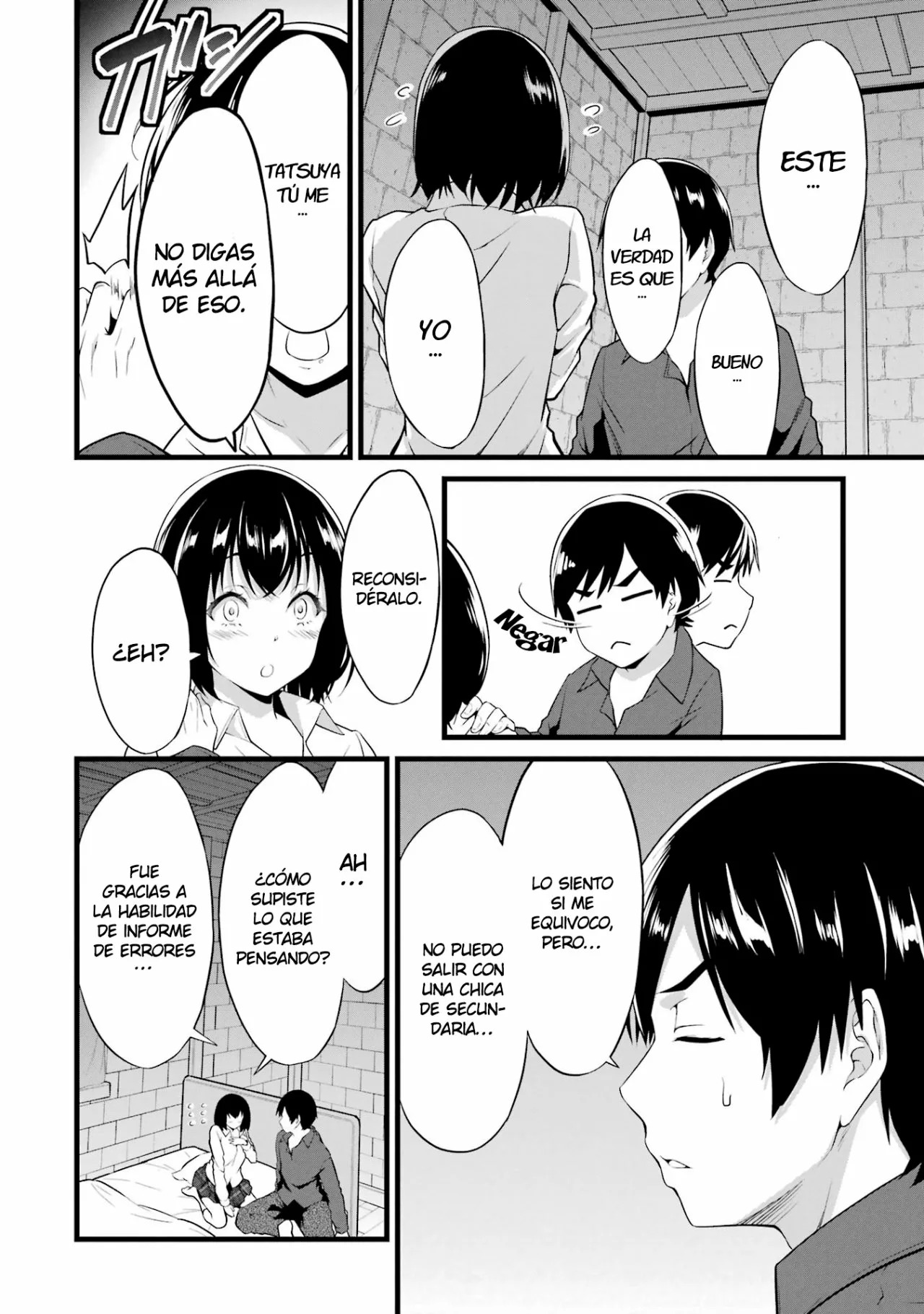 Yuru Fuwa Noka No Moji Bake Skill Capitulo 15: Curry, zanahorias y exterminio de bandidos página 54