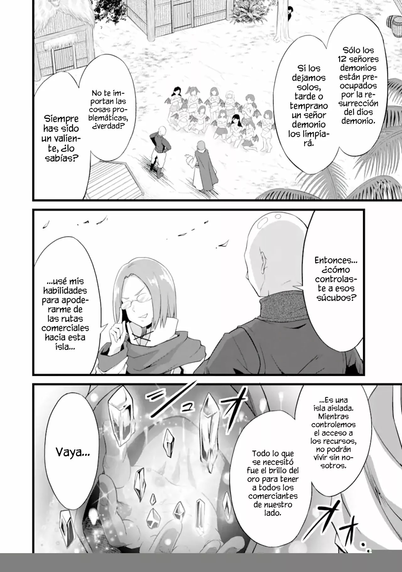 Yuru Fuwa Noka No Moji Bake Skill Capitulo 16: La isla de las súcubos y el emperador de la noche página 19