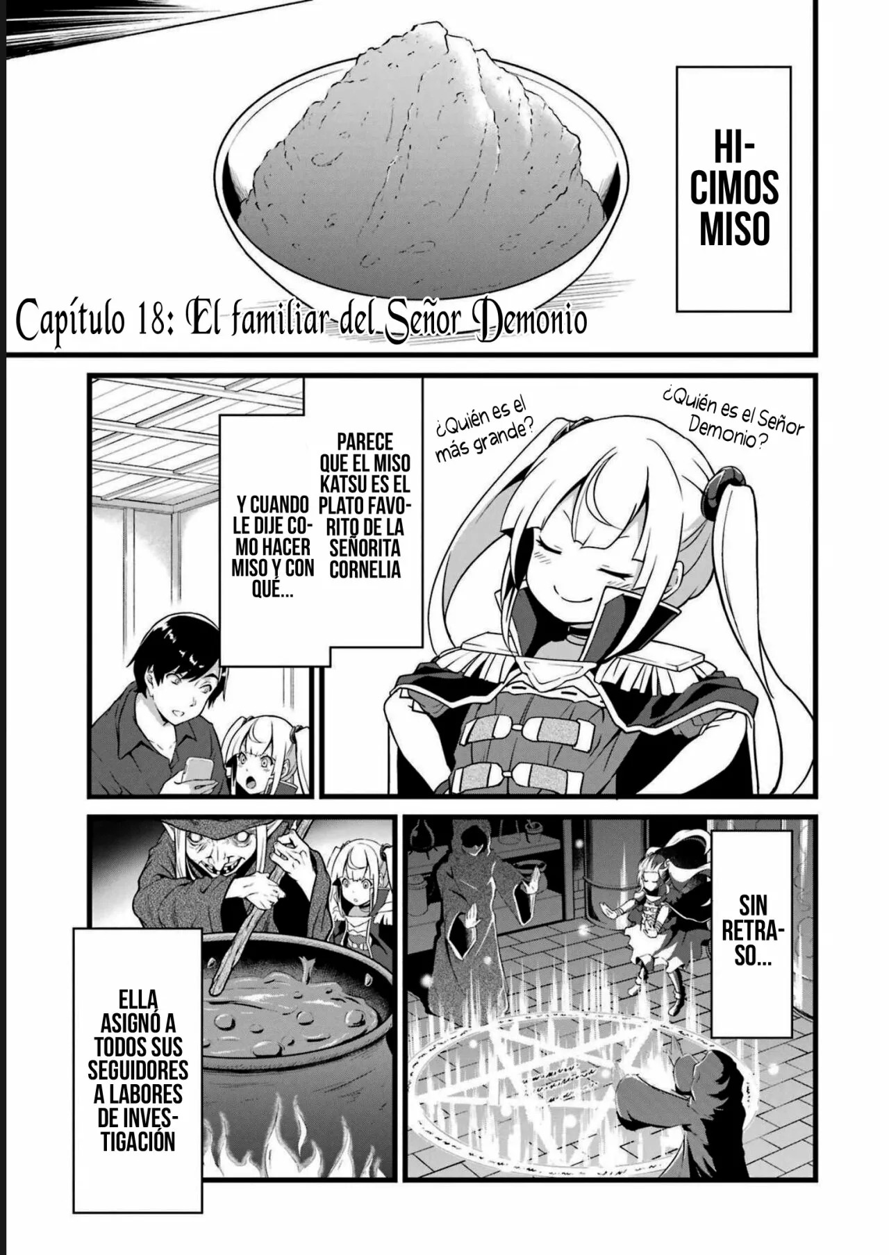 Yuru Fuwa Noka No Moji Bake Skill Capitulo 18.1: El familiar del Señor Demonio Parte 1 página 3
