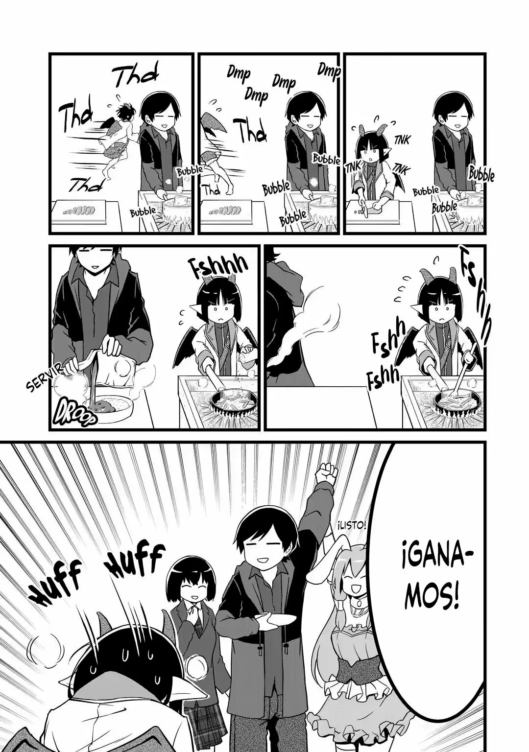 Yuru Fuwa Noka No Moji Bake Skill Capitulo 19.1: La prueba familiar y la preparación del curry Parte 1 página 7