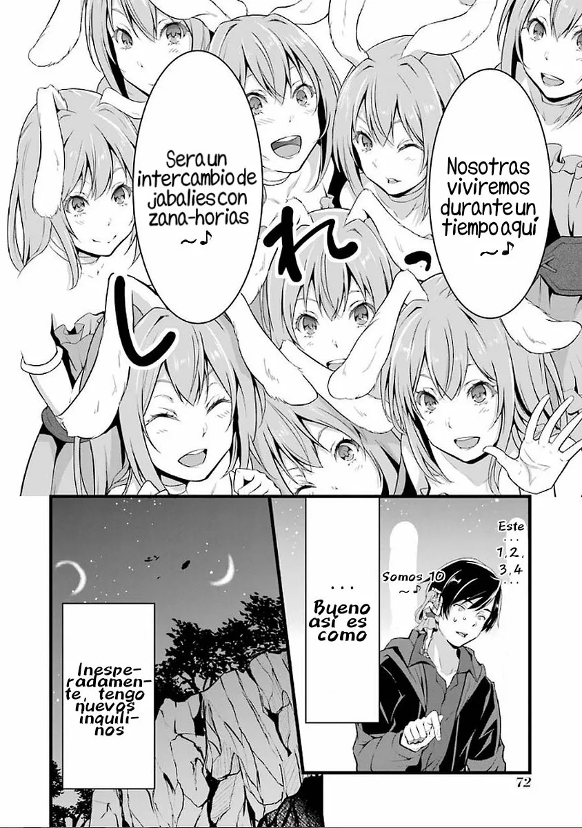Yuru Fuwa Noka No Moji Bake Skill Capitulo 2: Conejas de bolsillo página 17
