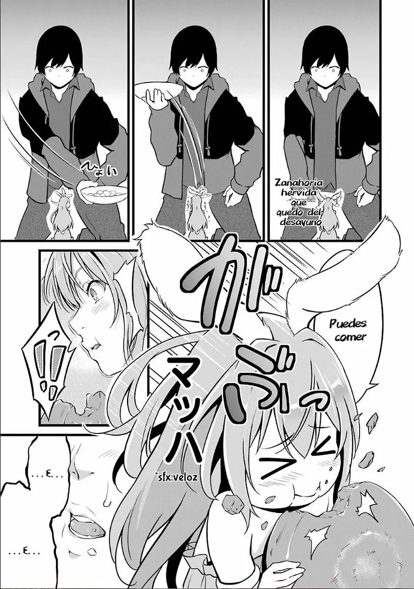 Yuru Fuwa Noka No Moji Bake Skill Capitulo 2: Conejas de bolsillo página 8