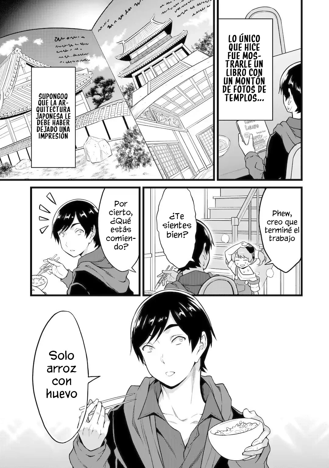 Yuru Fuwa Noka No Moji Bake Skill Capitulo 20.1: Arroz con huevo y un nuevo hogar Parte 1 página 11