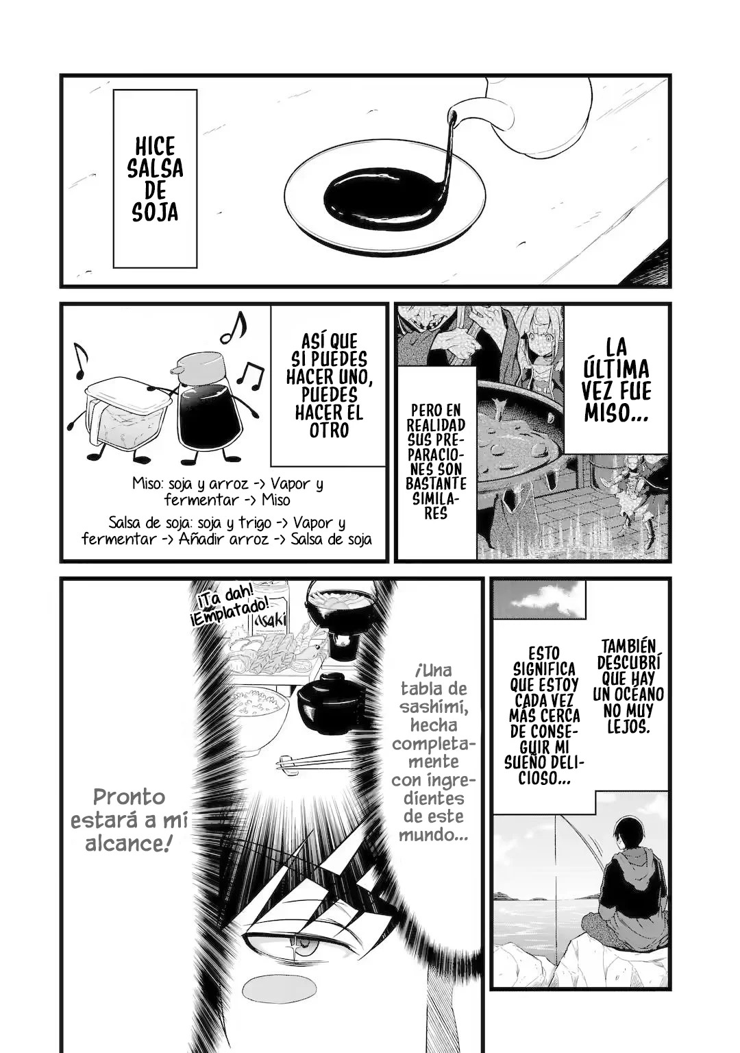 Yuru Fuwa Noka No Moji Bake Skill Capitulo 20.1: Arroz con huevo y un nuevo hogar Parte 1 página 6
