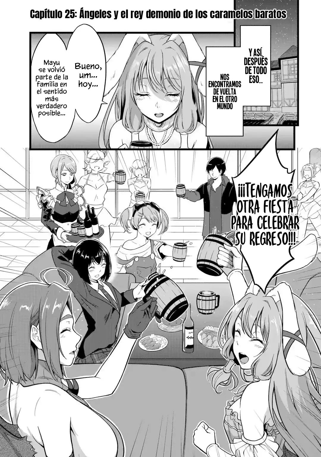 Yuru Fuwa Noka No Moji Bake Skill Capitulo 25.1: Ángeles y el rey demonio de los caramelos baratos Parte 1 página 3