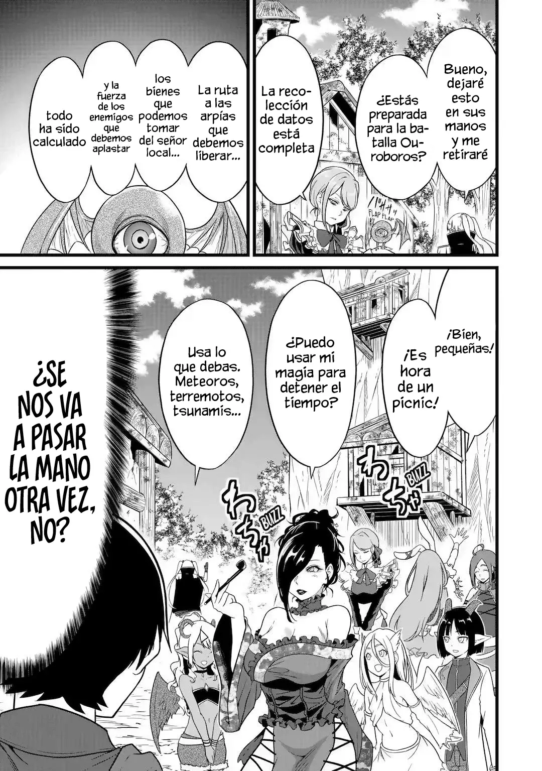Yuru Fuwa Noka No Moji Bake Skill Capitulo 25.4: Ángeles y el rey demonio de los caramelos baratos Parte 4 página 11