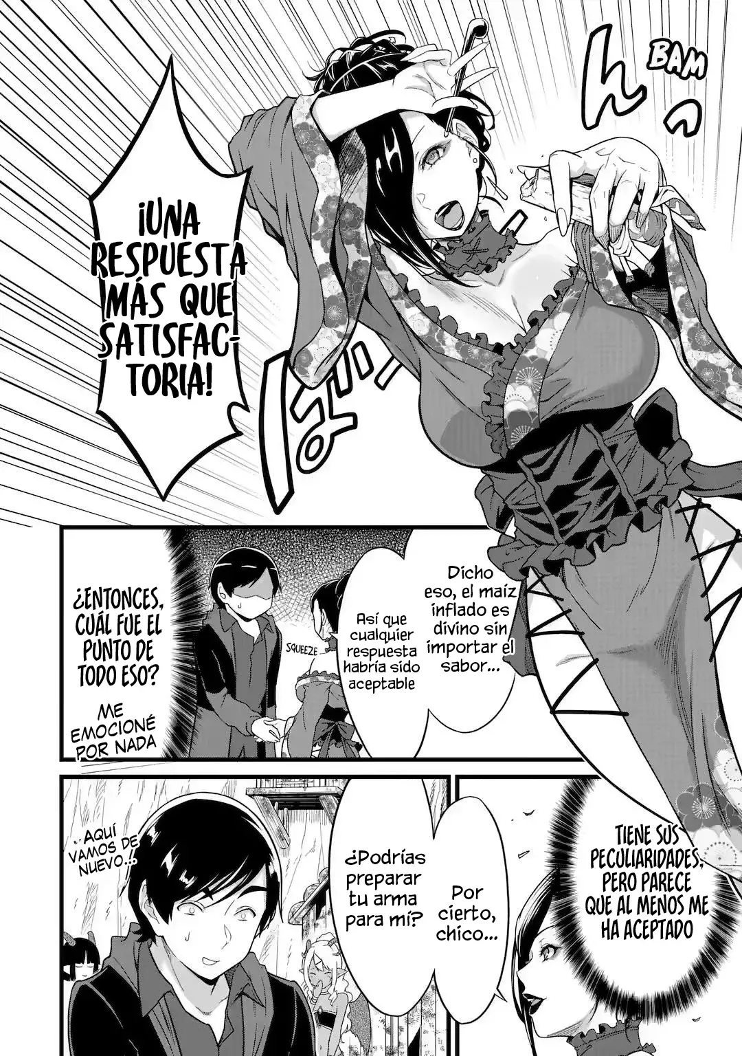 Yuru Fuwa Noka No Moji Bake Skill Capitulo 25.4: Ángeles y el rey demonio de los caramelos baratos Parte 4 página 8
