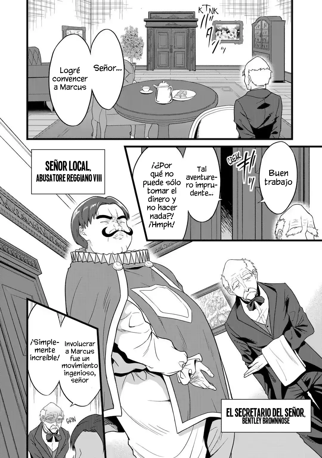 Yuru Fuwa Noka No Moji Bake Skill Capitulo 26.1: El señor cazador de esclavos y un sugar daddy Parte 1 página 8