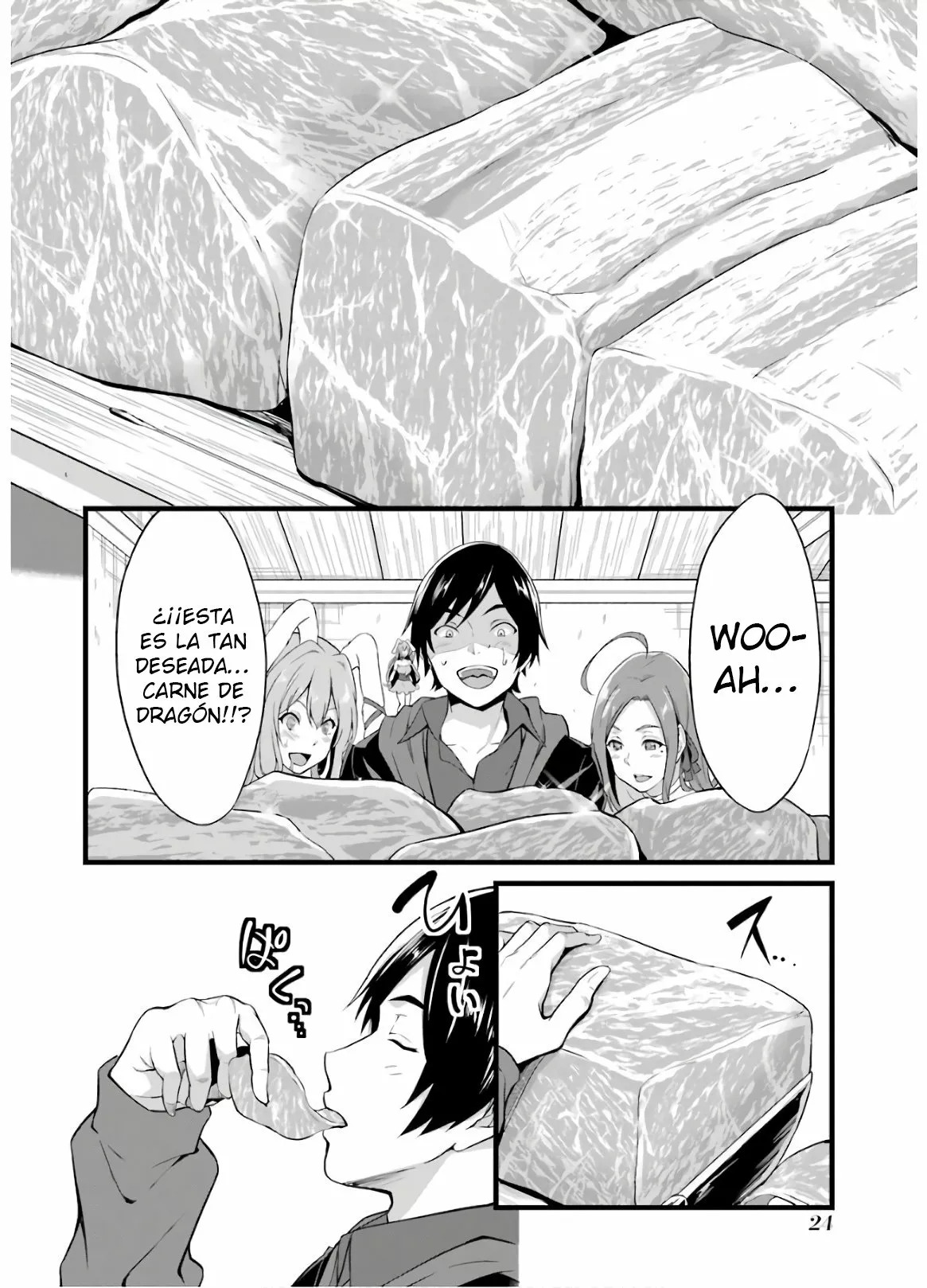 Yuru Fuwa Noka No Moji Bake Skill Capitulo 5: Carne de dragón y el castigo de la zorra página 27
