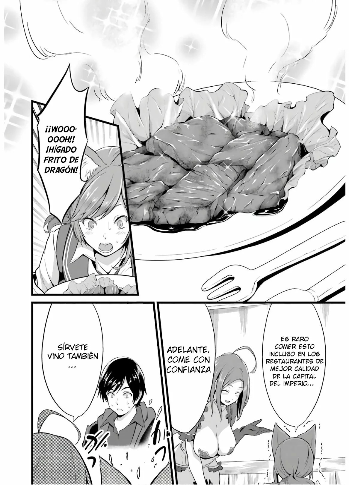 Yuru Fuwa Noka No Moji Bake Skill Capitulo 5: Carne de dragón y el castigo de la zorra página 35