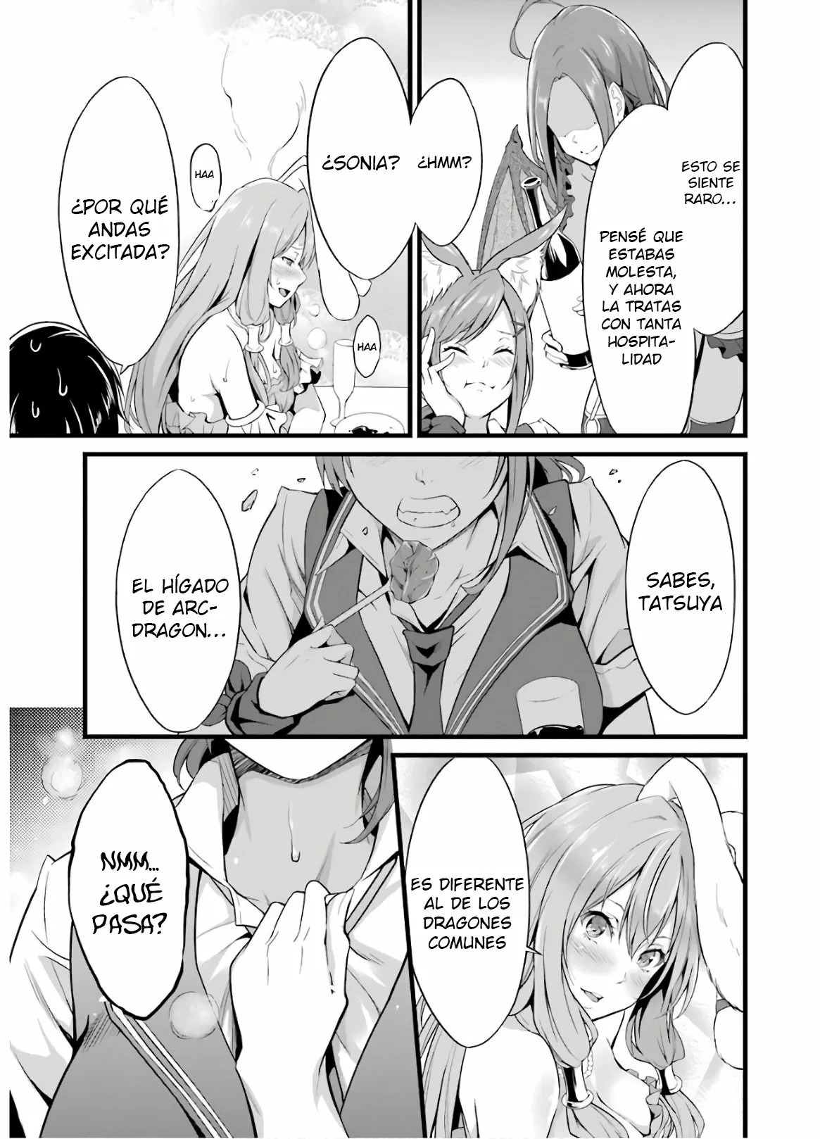 Yuru Fuwa Noka No Moji Bake Skill Capitulo 5: Carne de dragón y el castigo de la zorra página 36