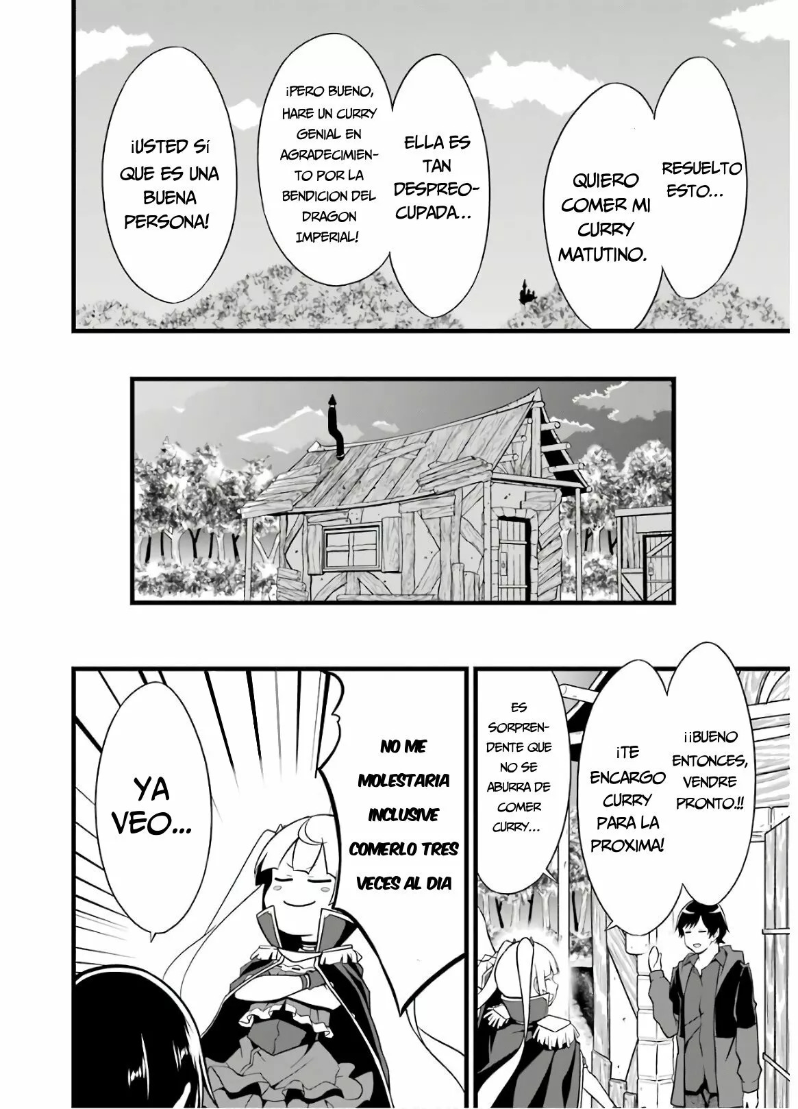 Yuru Fuwa Noka No Moji Bake Skill Capitulo 6: El demonio del curry página 53