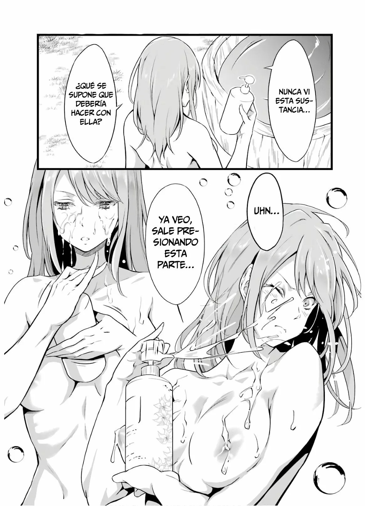 Yuru Fuwa Noka No Moji Bake Skill Capitulo 7: Ofuro y Shampoo página 24
