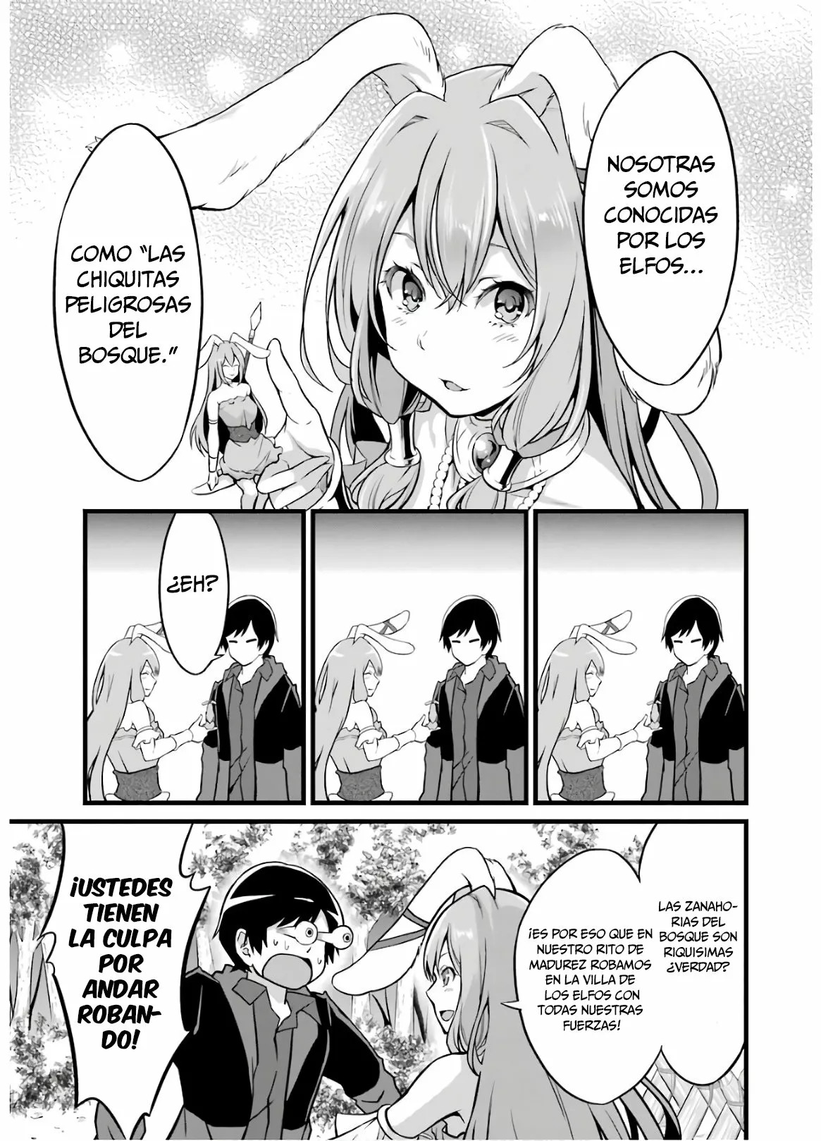 Yuru Fuwa Noka No Moji Bake Skill Capitulo 8: Elfo contra conejito página 22