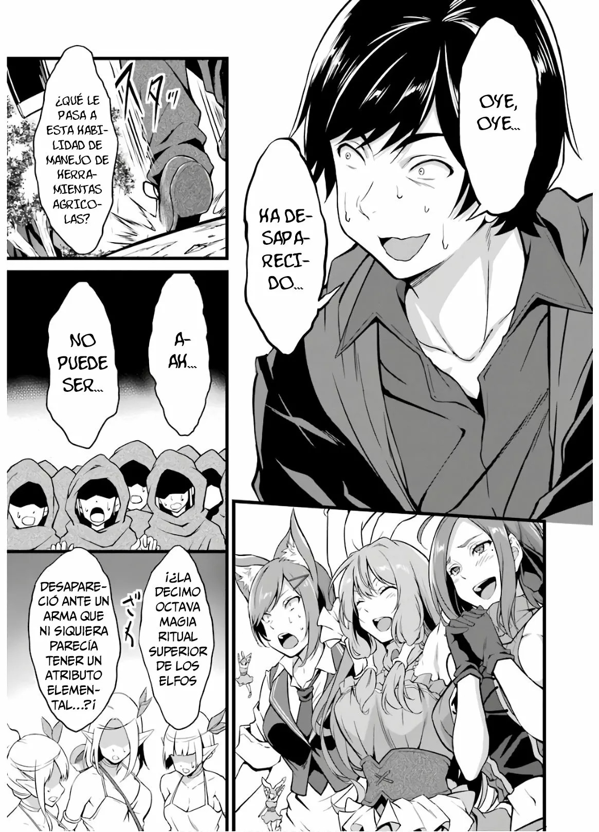 Yuru Fuwa Noka No Moji Bake Skill Capitulo 8: Elfo contra conejito página 34