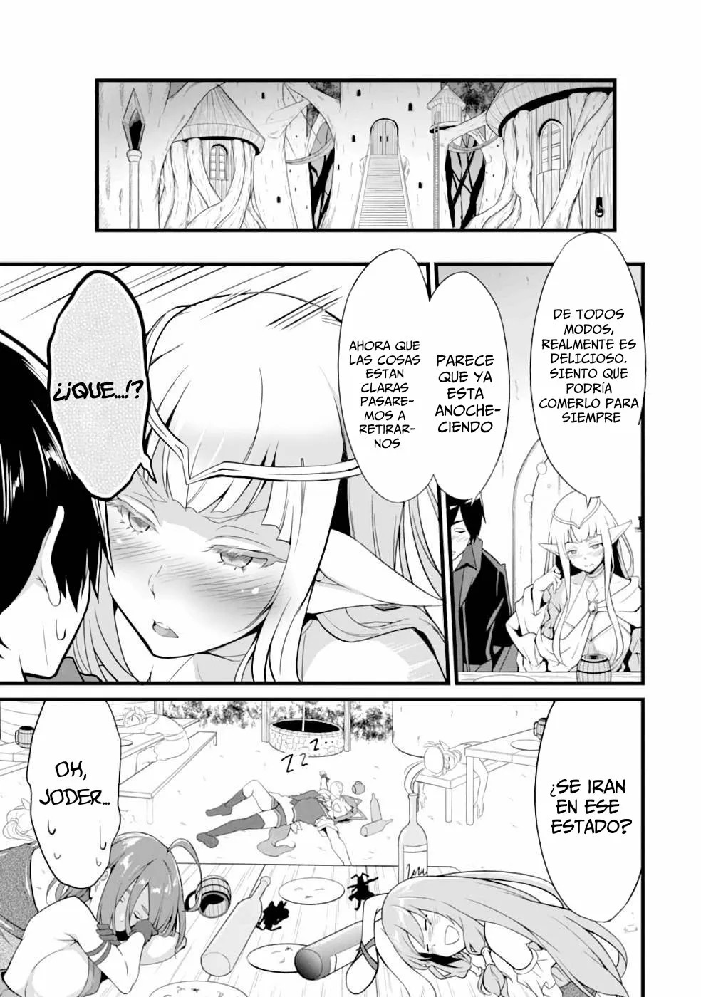 Yuru Fuwa Noka No Moji Bake Skill Capitulo 9: La reina elfo y los enanos página 14