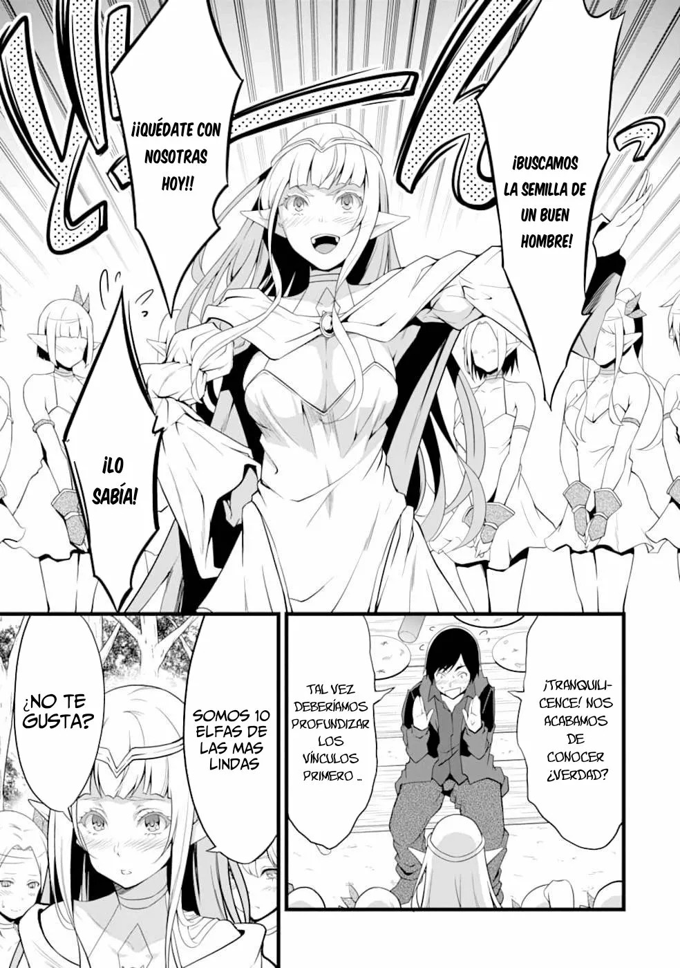 Yuru Fuwa Noka No Moji Bake Skill Capitulo 9: La reina elfo y los enanos página 18