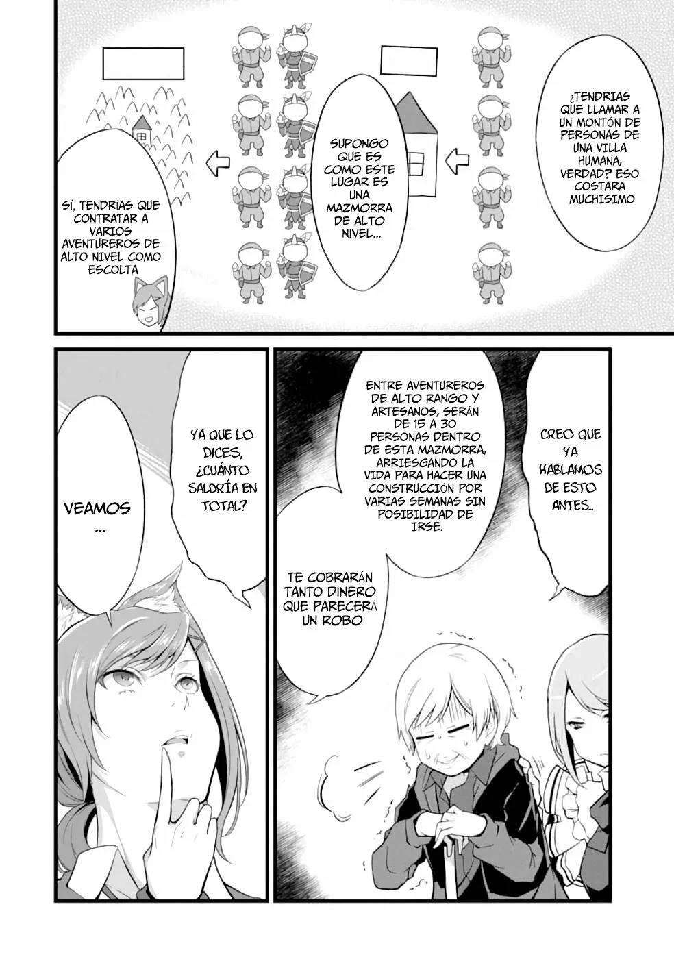 Yuru Fuwa Noka No Moji Bake Skill Capitulo 9: La reina elfo y los enanos página 28