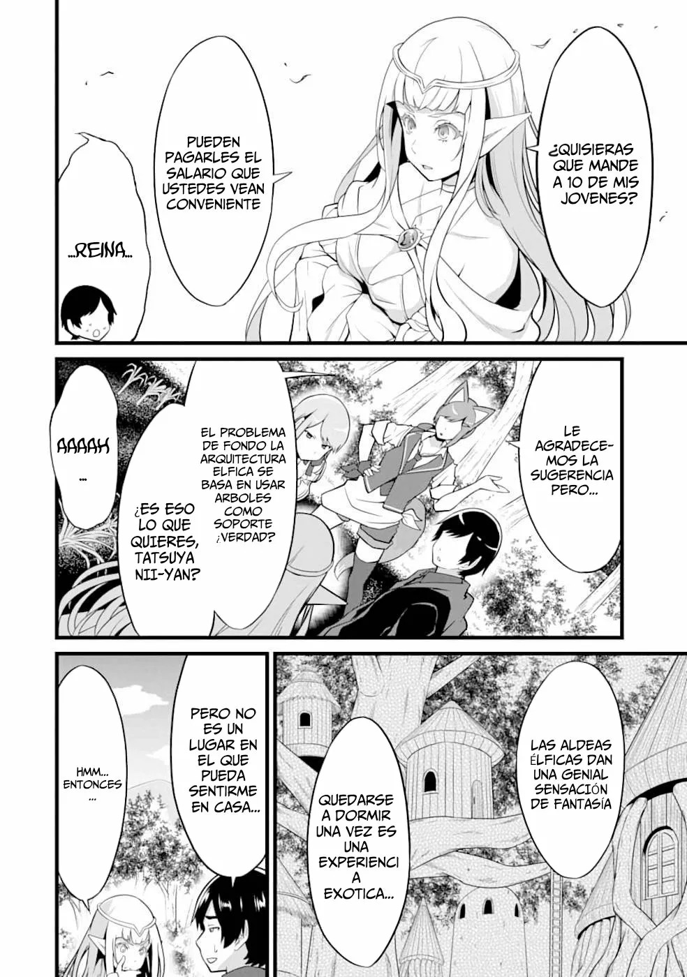 Yuru Fuwa Noka No Moji Bake Skill Capitulo 9: La reina elfo y los enanos página 30