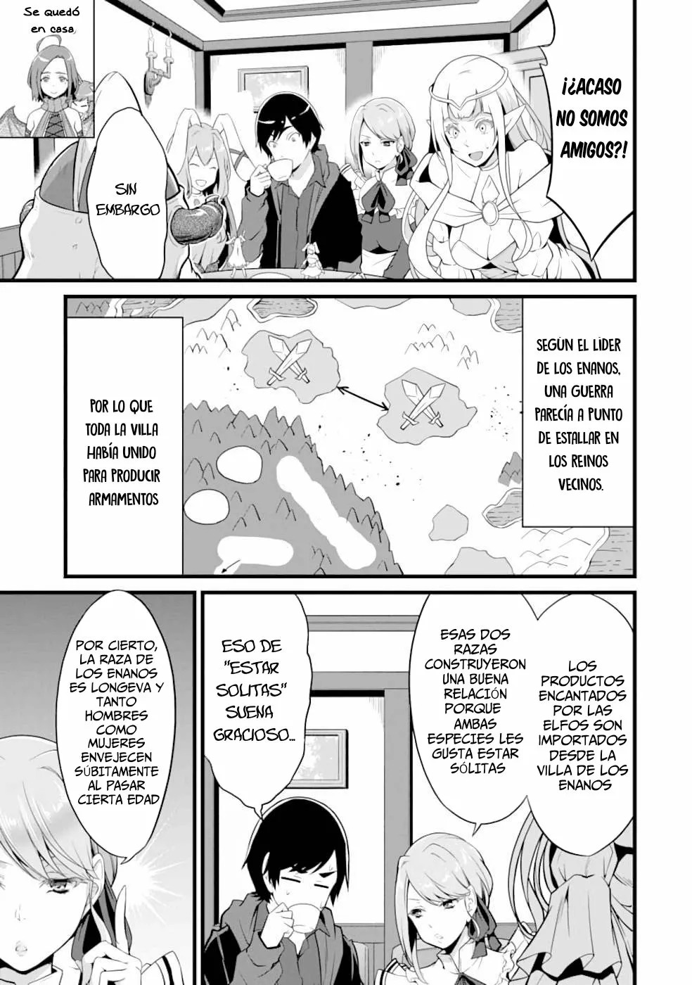 Yuru Fuwa Noka No Moji Bake Skill Capitulo 9: La reina elfo y los enanos página 33