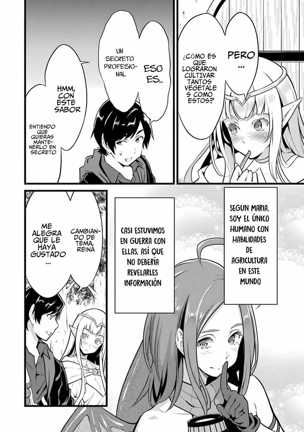 Yuru Fuwa Noka No Moji Bake Skill Capitulo 9: La reina elfo y los enanos página 9