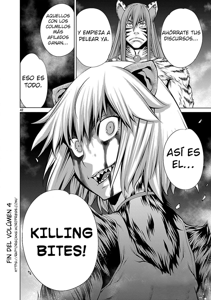 Killing Bites Capitulo 20: Entonces lo asesinare de nuevo página 42