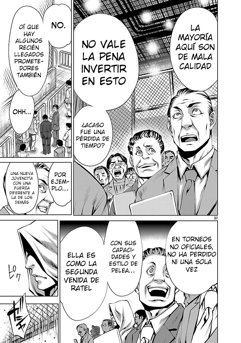 Killing Bites Capitulo 31: ¡Me convertiré en la campeona de Killing Bites! página 38