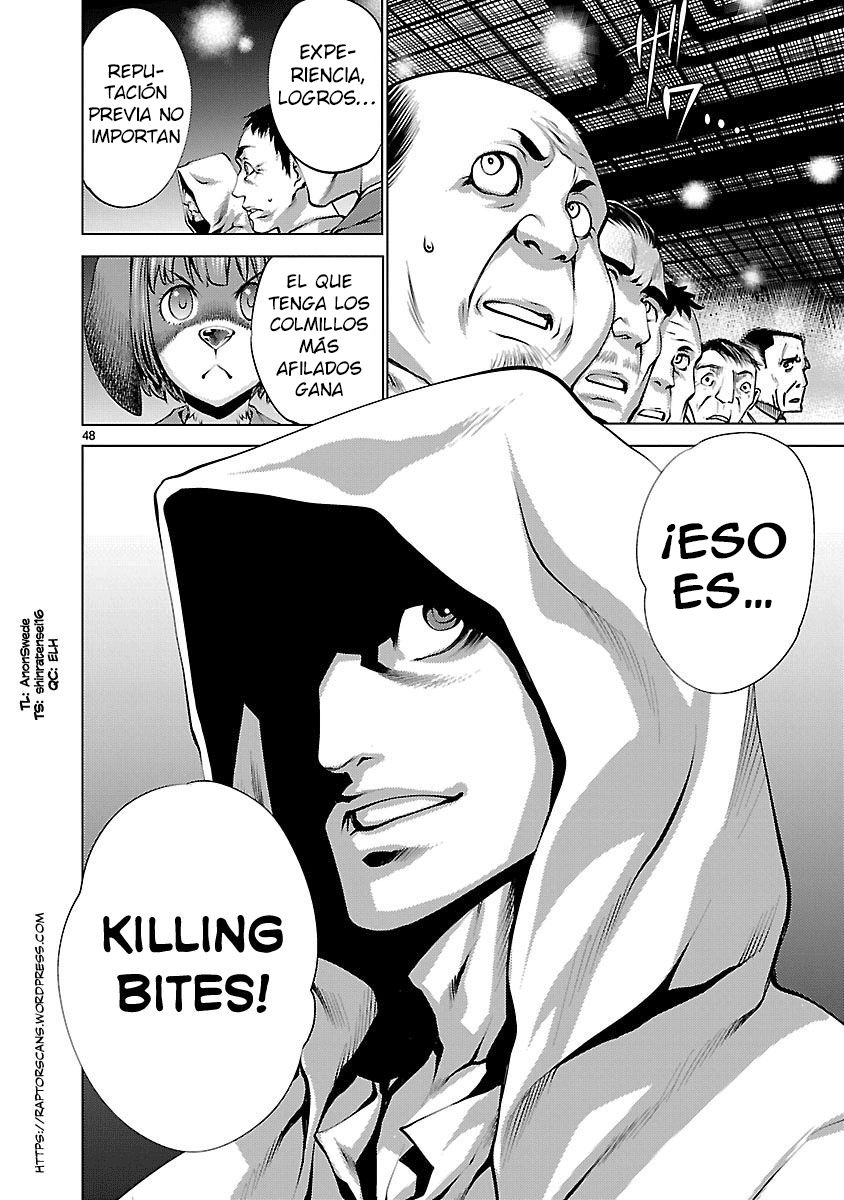 Killing Bites Capitulo 31: ¡Me convertiré en la campeona de Killing Bites! página 48