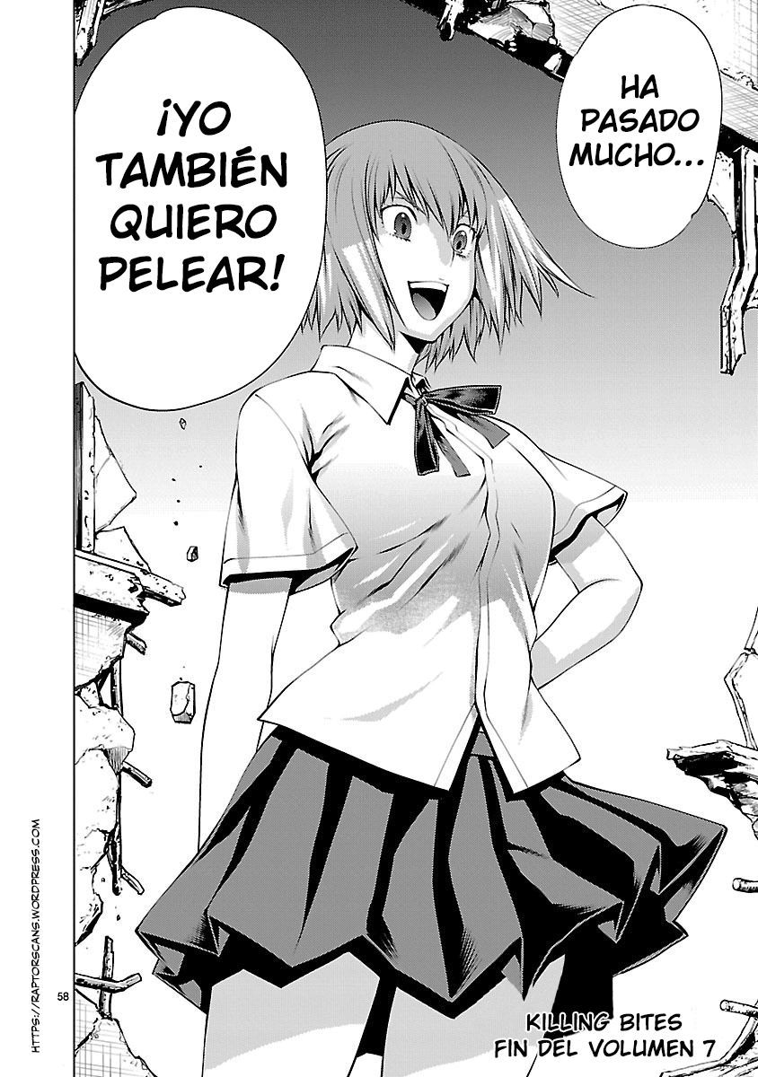 Killing Bites Capitulo 34: Por favor, Ignore lo que hizo Tasuku Chan página 54